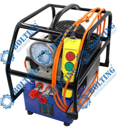 波霆二級流量、國產電磁閥電動數控全自自液壓扭力扳手泵TPE110-AI成功問世